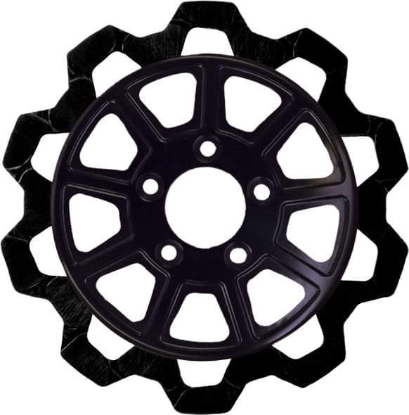 9 SPOKE ROTOR REAR BLK/BLK BOW TIE 11.8" 7MM