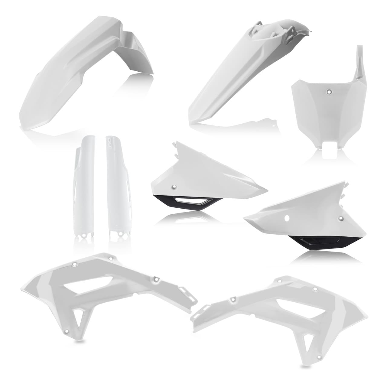 Acerbis Plastic Kit- Full Honda White/Black