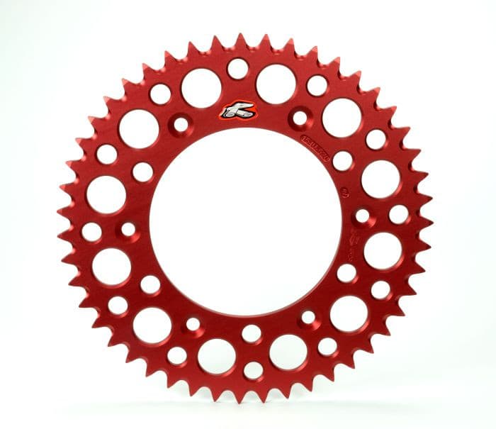 RENTHAL REAR ULTRALIGHT SPROCKET RED GROOVED 49T