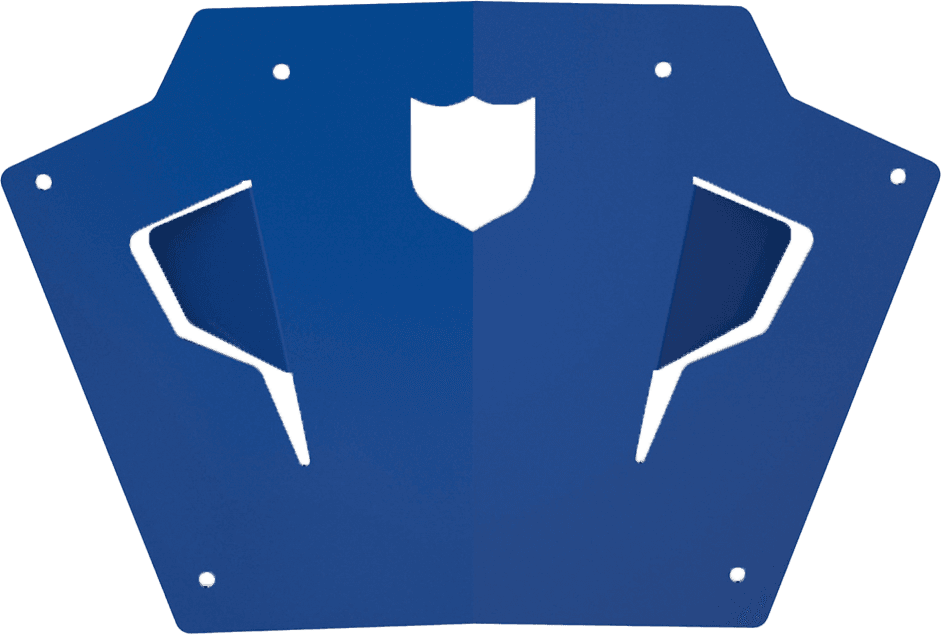 Pro Armor Front Sport Bumper Skid Plate Blue Polaris