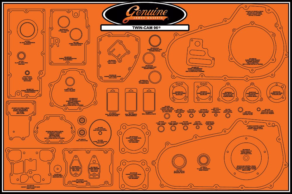 James Gaskets Gasket Display Board 99000-TC96