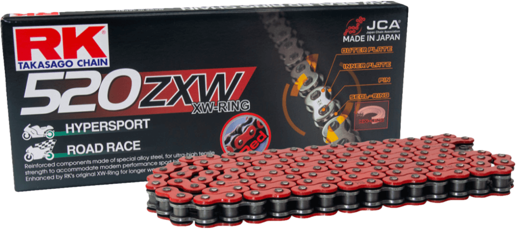 RR520ZXW DRIVE CHAIN RED 520 X 150