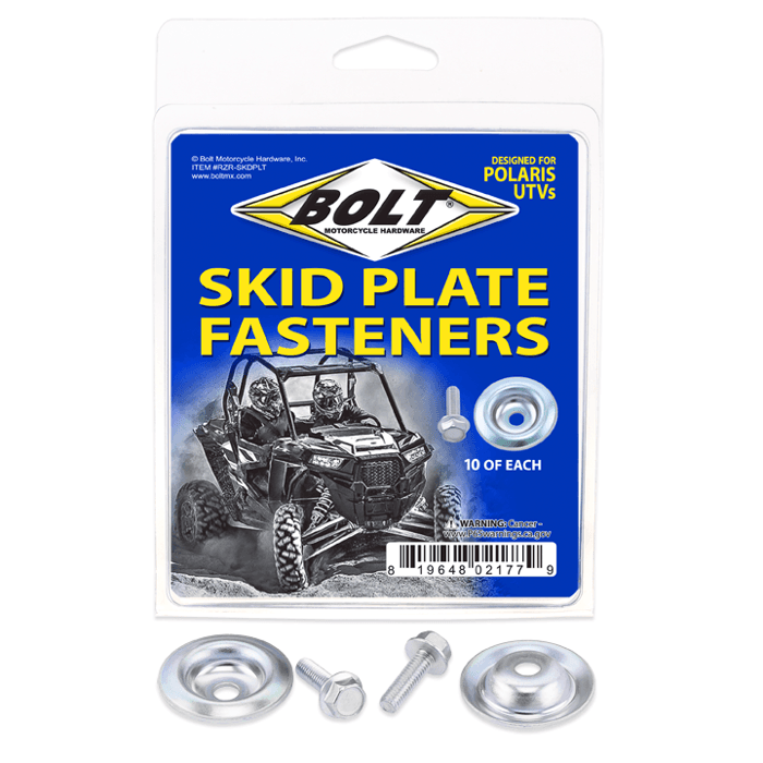 UTV Skid Plate Fasteners Skid Plate Washer/Bolt 10 Each