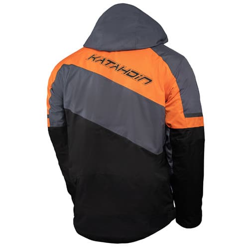 KATAHDIN GEAR RECON JACKET MENS, BLACK/GREY/ORANGE - X-LARGE