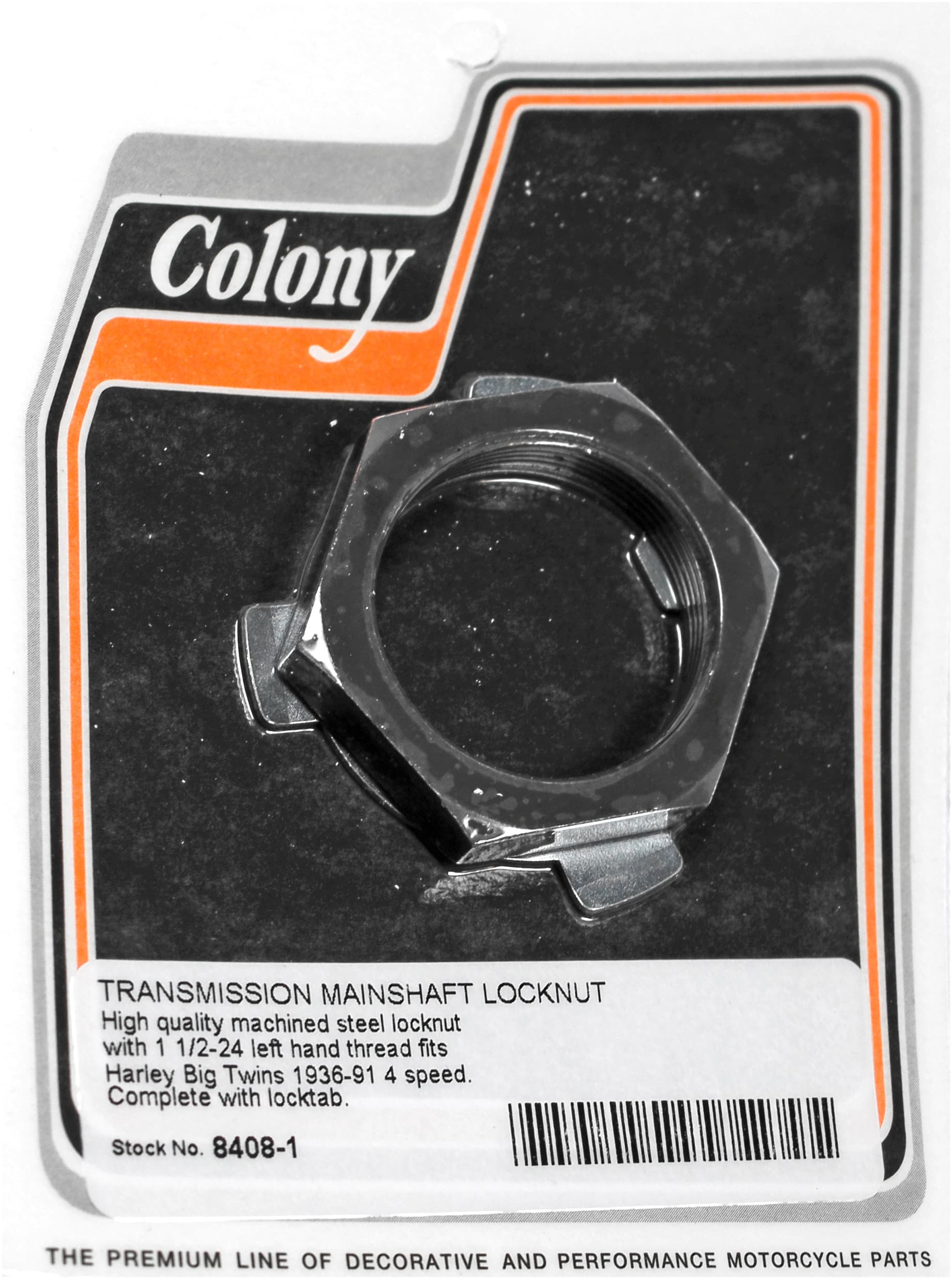 Colony Machine Transmission Mainshaft Locknut Big Twin 36-91
