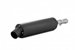 SINGLE SLIP-ON SYSTEM W/ UTILITY MUFFLER BLK YAM