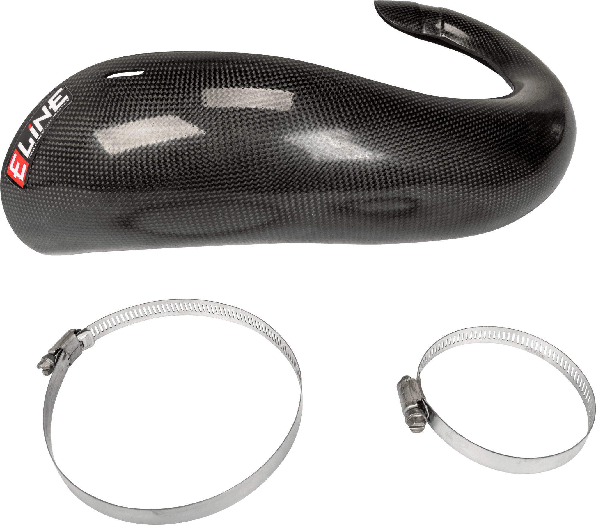 E-Line Accessories Carbon Fiber Pipe Guards Husqvarna/KTM
