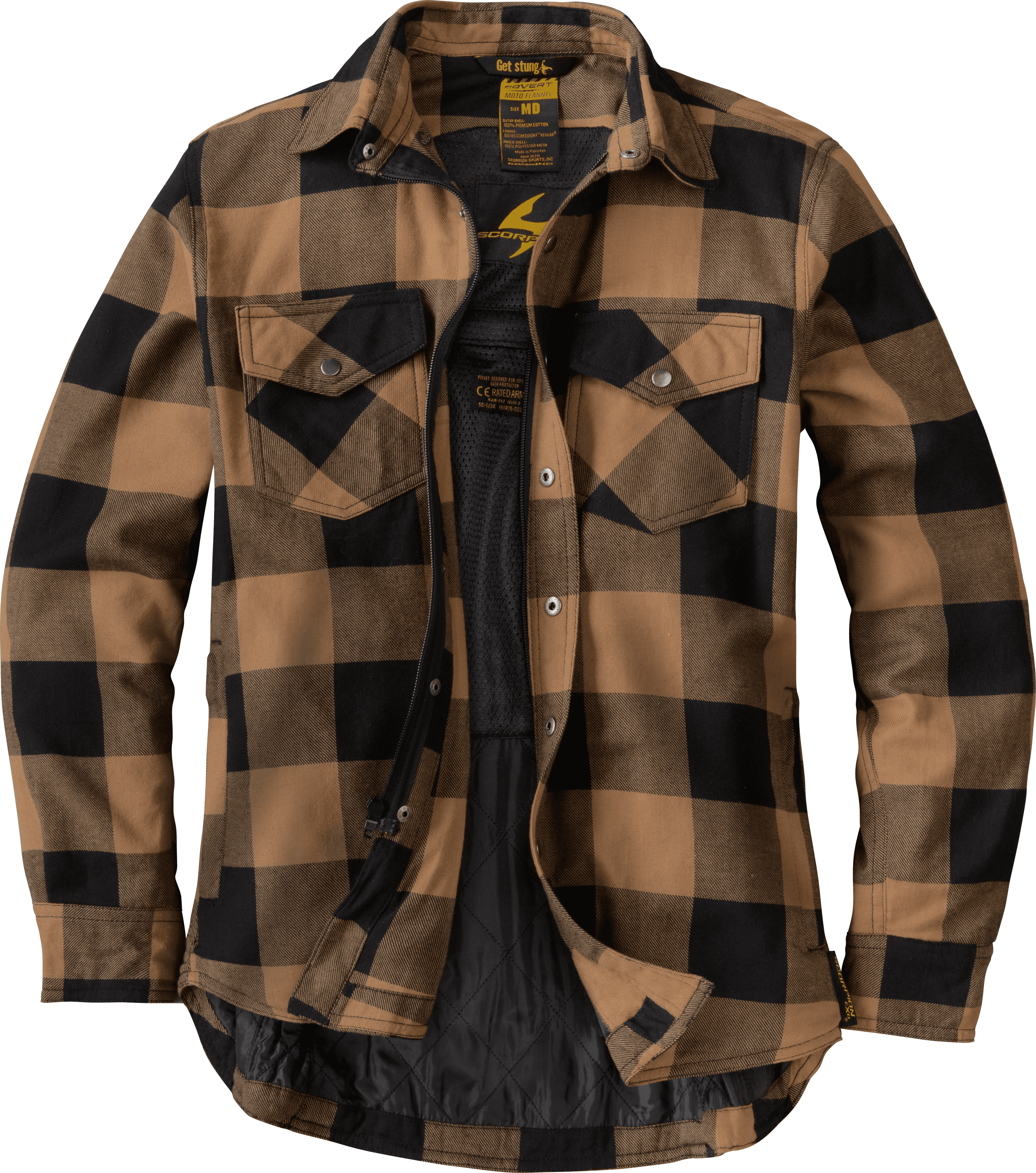 COVERT WOMENS FLANNEL SAND LG