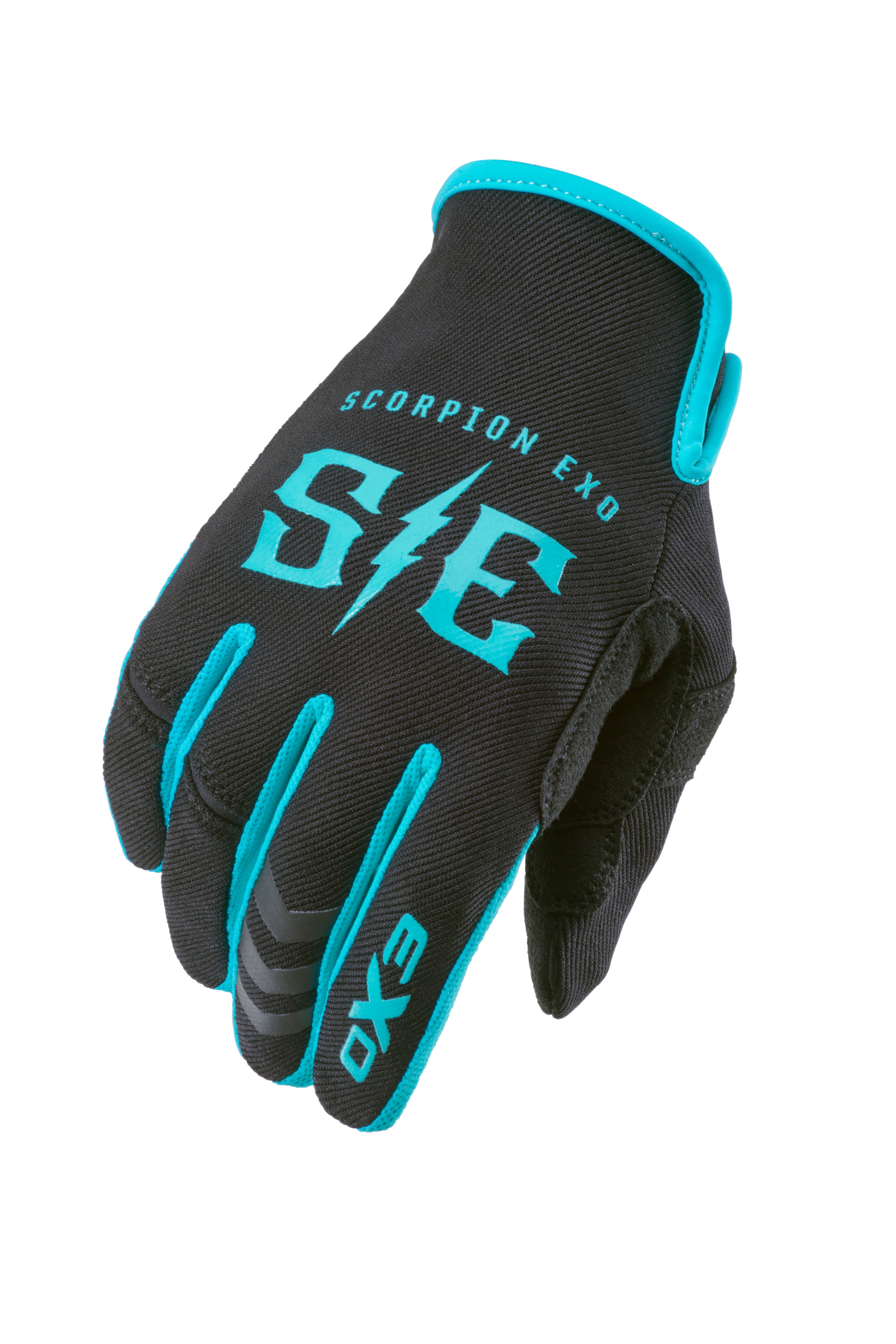 AIR-STRETCH GLOVES CHARGE BLACK/TEAL 3X
