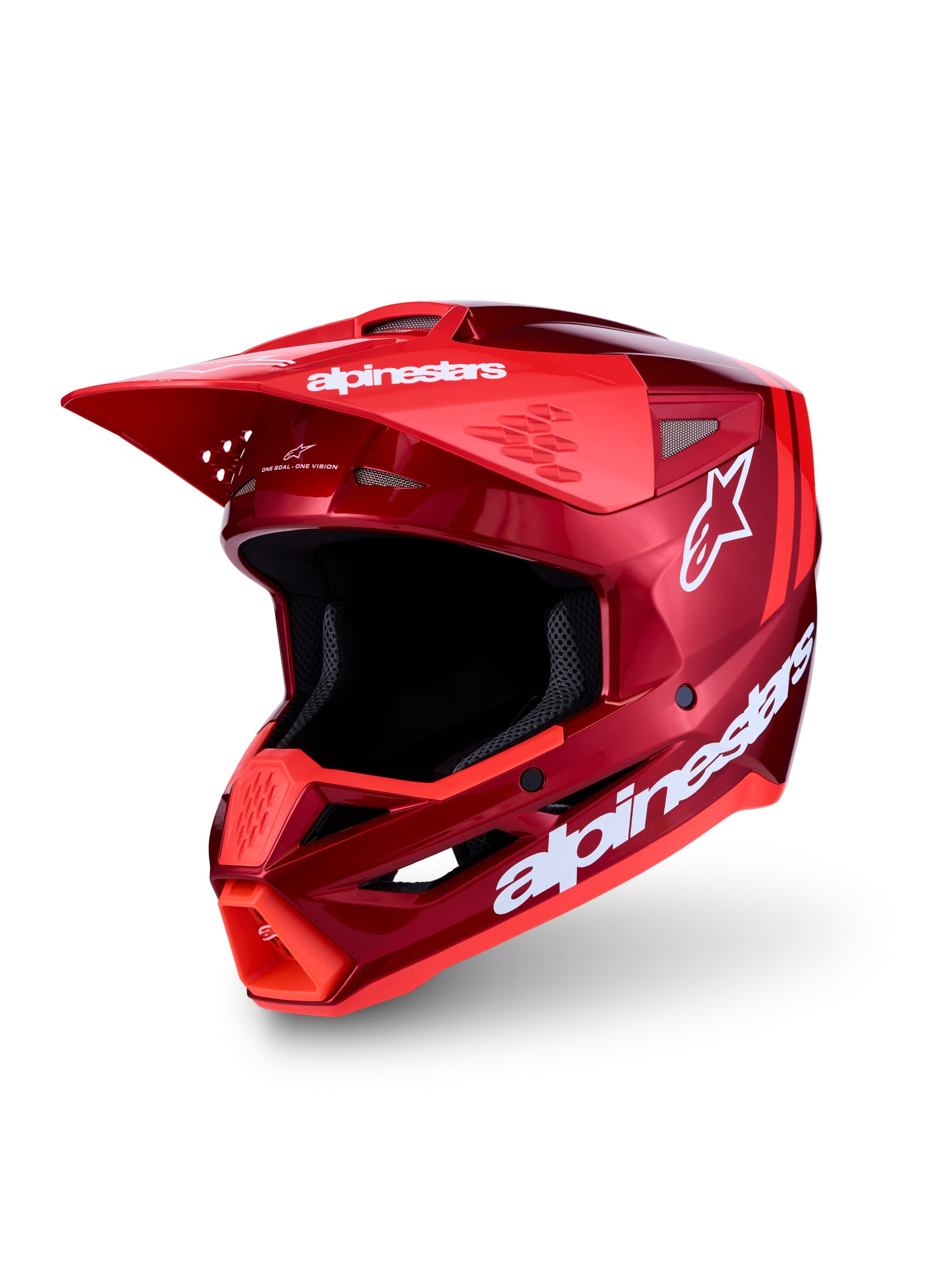 S-M3 RADIUM HELMET ECE06/DOT RED MOT/RED FL/WHT GL XL