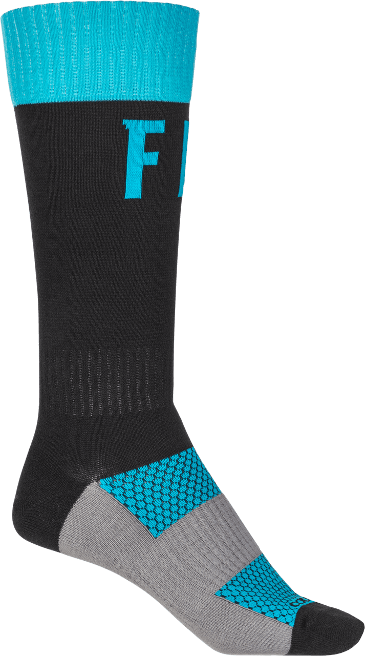 Fly Racing MX Pro Socks Blue/Black SM/MD