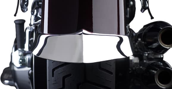 REAR FENDER REAR TIP CHROME