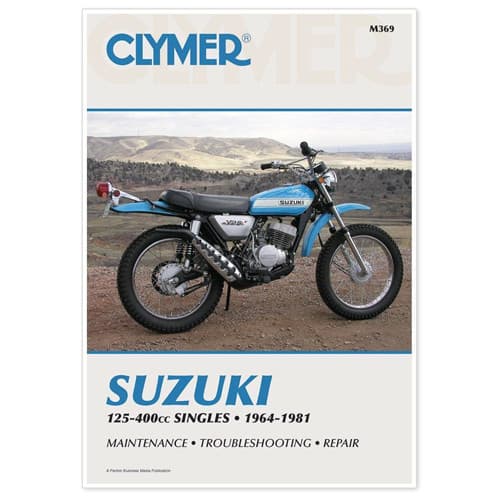 CLYMER MANUAL SUZ 125-400CC SINGLES 64-81