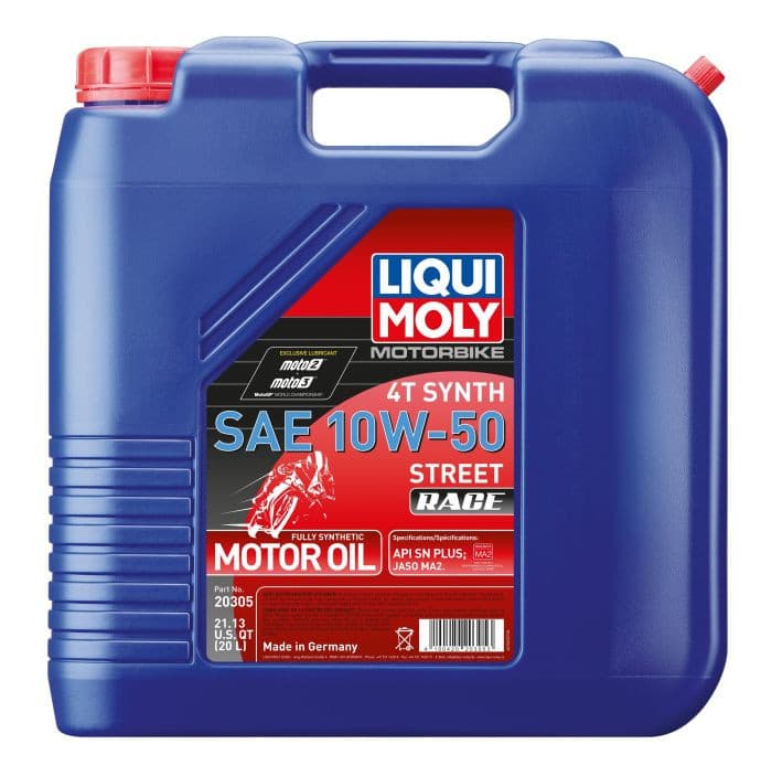 LIQUI MOLY MOTORBIKE 4T SYNTH 10W-50 STREET RACE 20 LITER