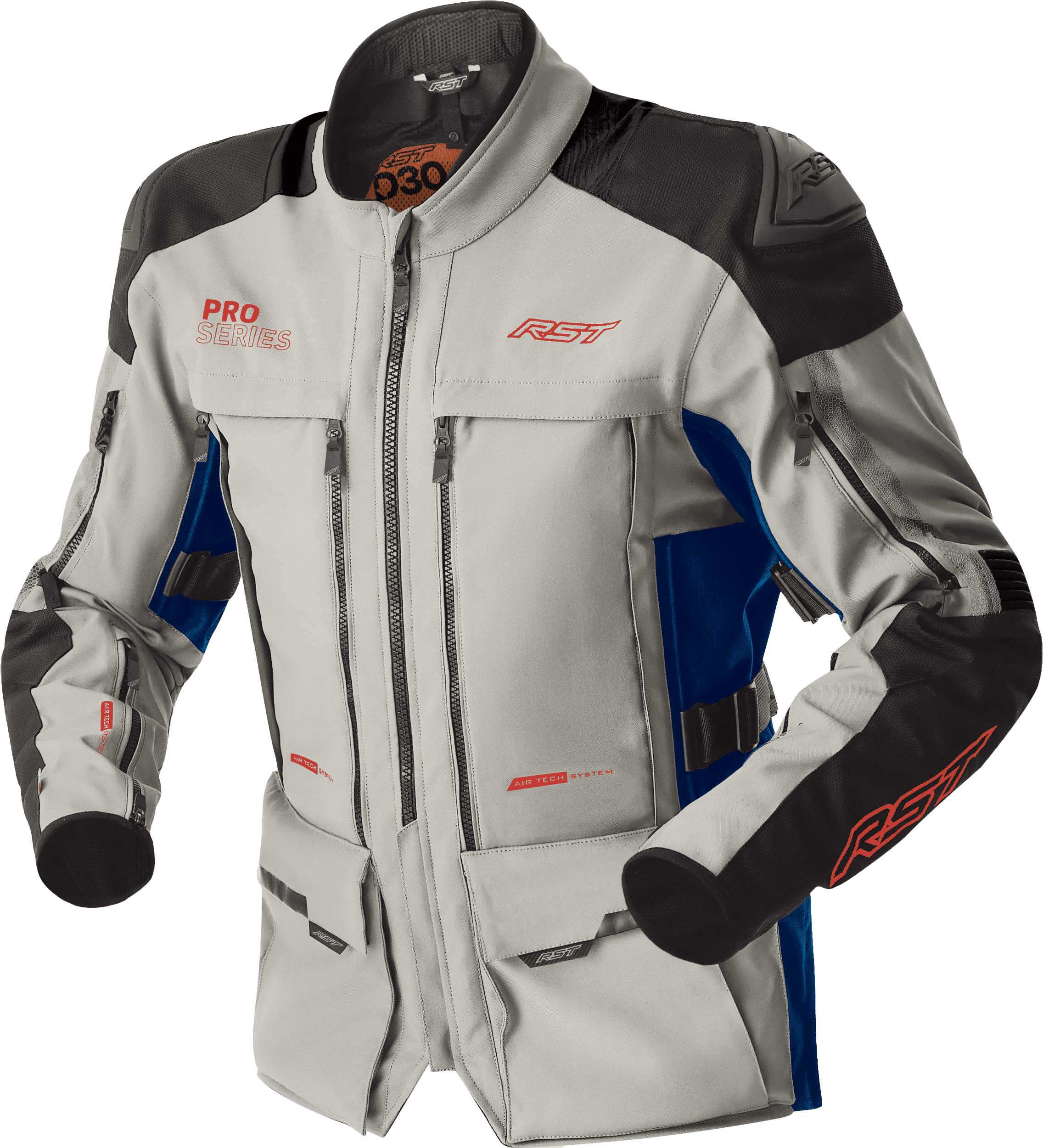 PS ADVENTURE D3O JACKET SILVER/BLUE TEXTILE XL