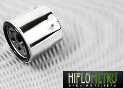 Hiflofiltro Oil Filter Chrome