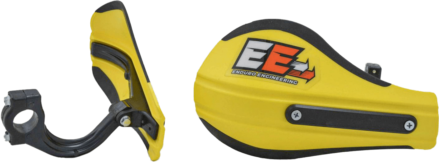 Enduro Engineering Composite Mount Roost Deflectors Yellow W/Mounting Hardware