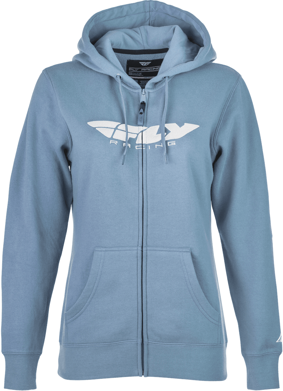 Fly Racing Women'S Fly Corporate Zip Up Light Blue SM