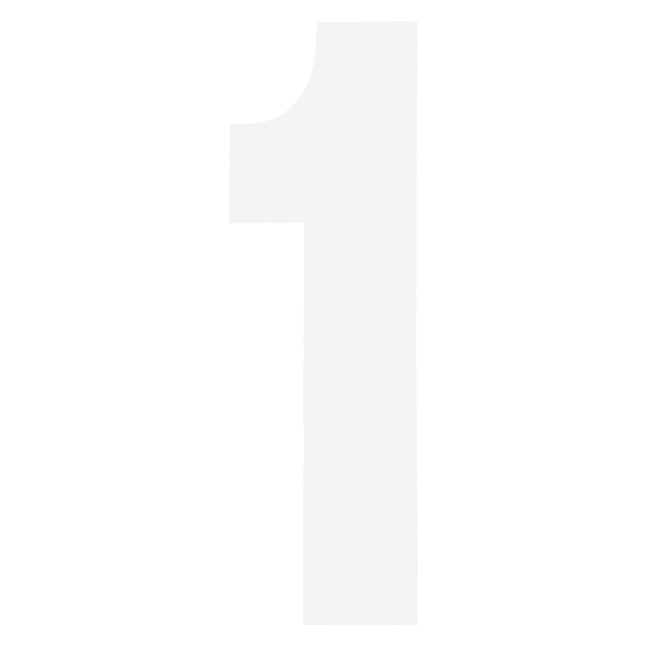 FX 2015 NUMBERS STANDARD 6" WHITE 1