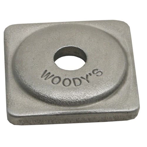 Woodys Grand Digger Support Plates Square 5/16" 84/Pack