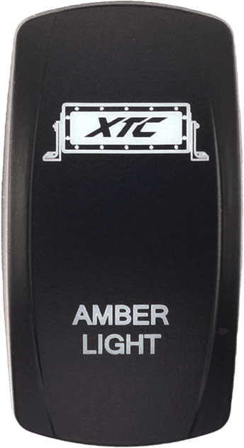 XTC Power Products Dash Switch Rocker Face Amber Light Bar