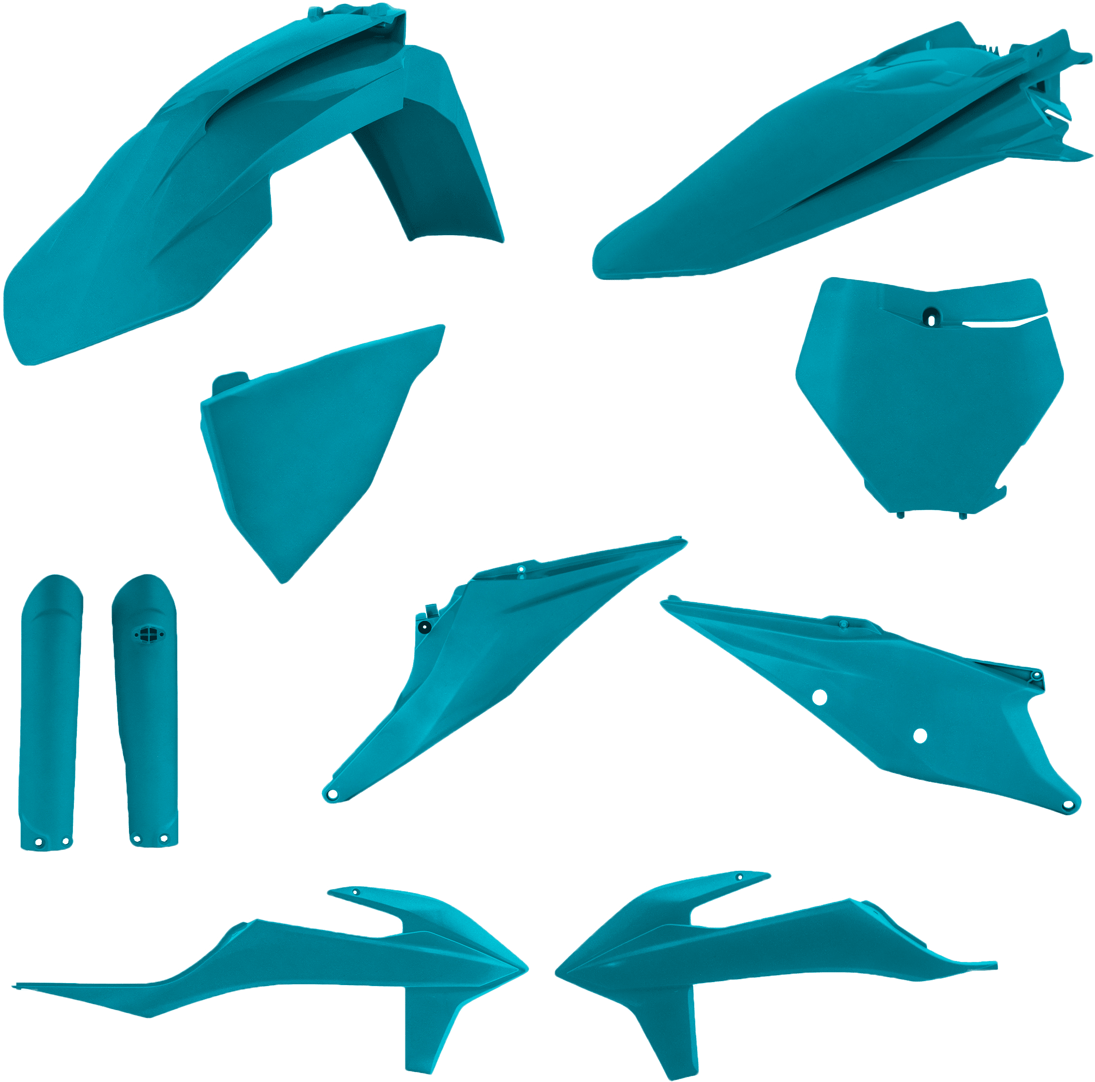 FULL PLASTIC KIT KTM TEAL METALLIC