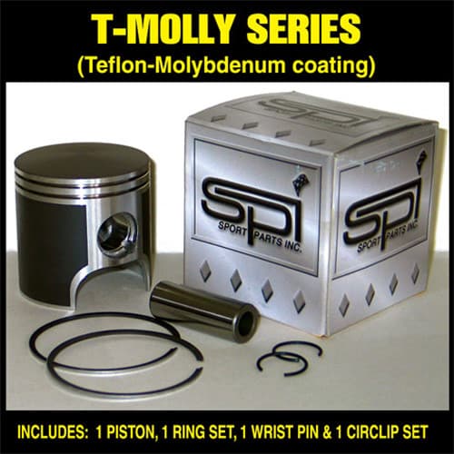 OEM STYLE PISTON KIT WITH RINGS TEFLON COATED STD.