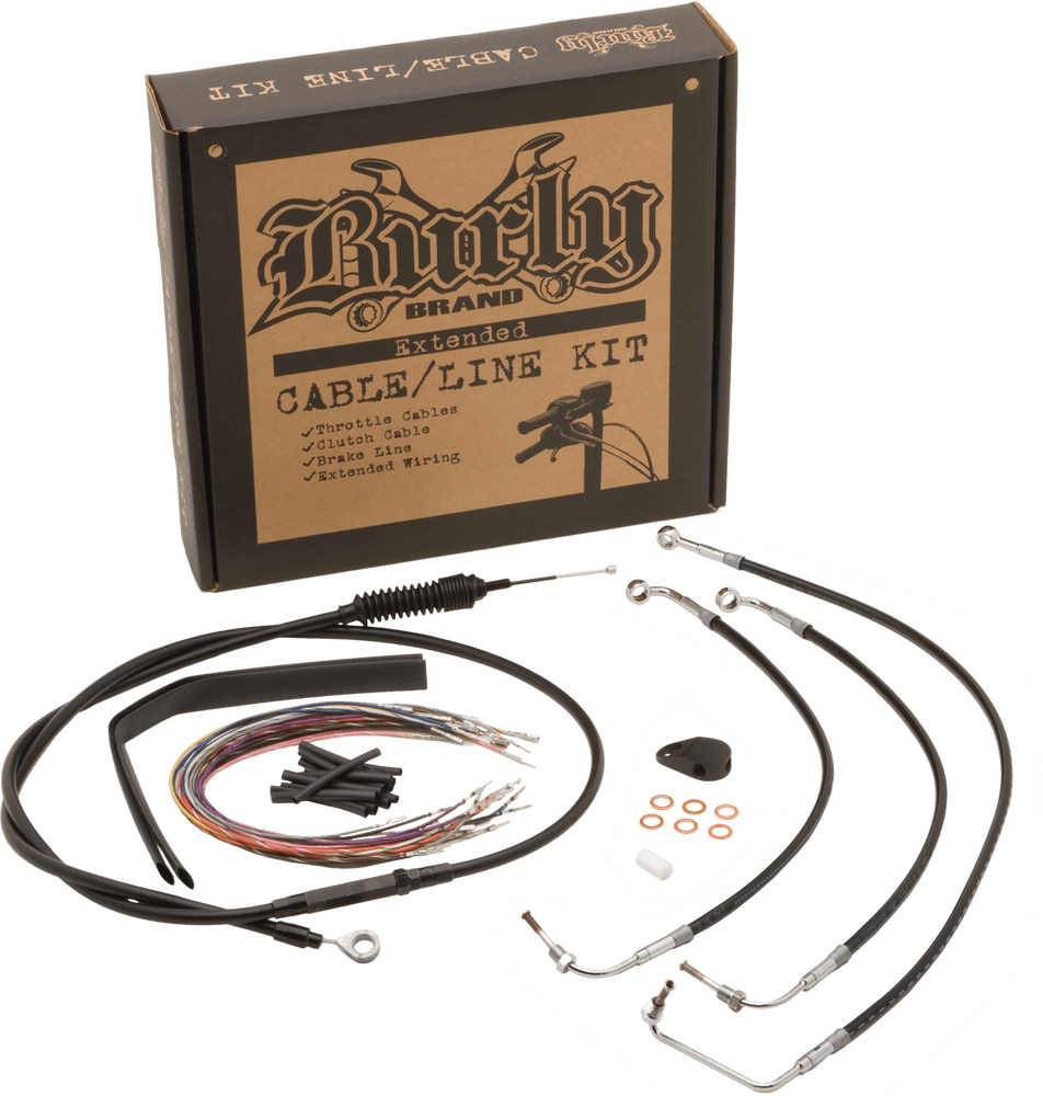 Burly Brand Burly Control Kit 14" Ape Black