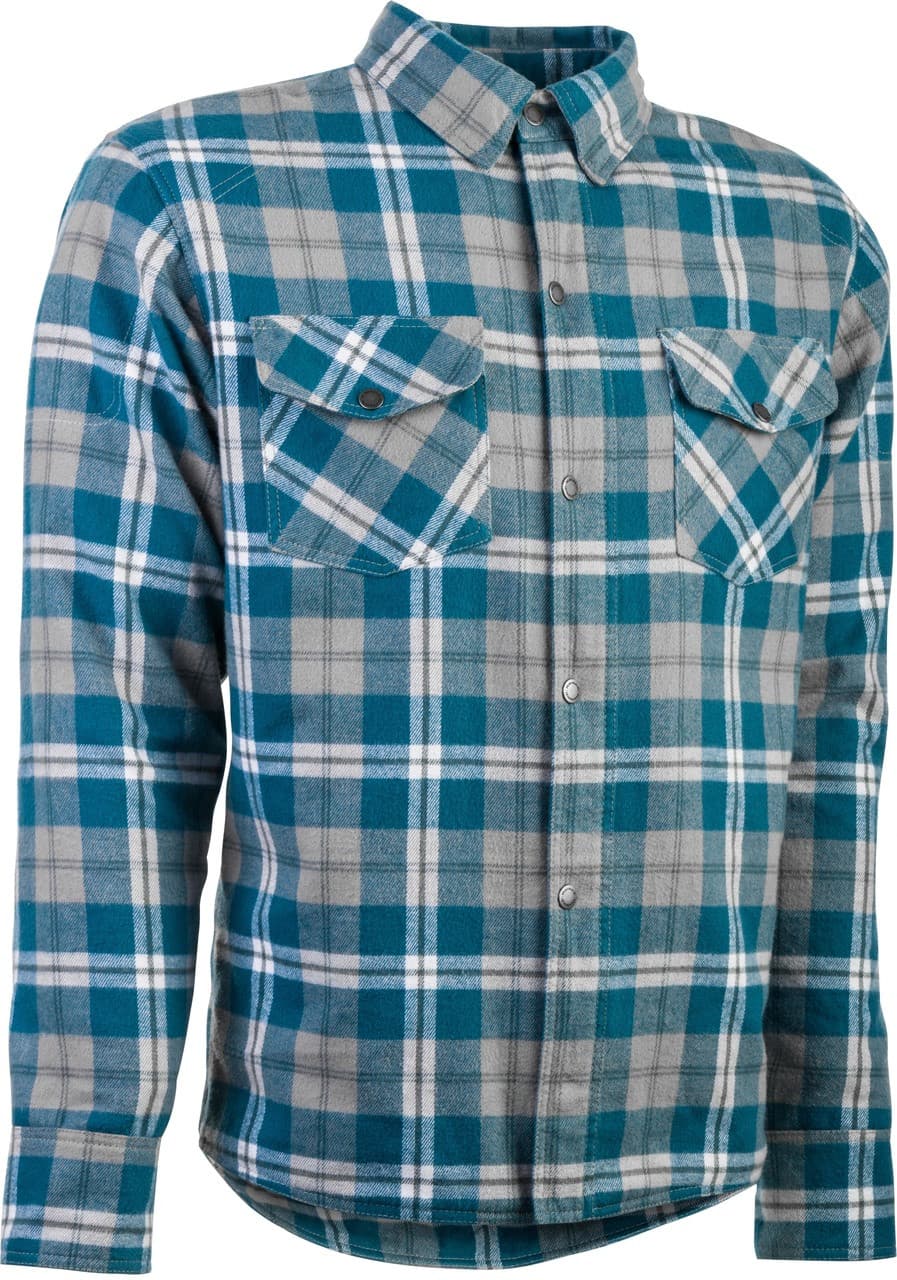 Highway 21 Marksman Flannel Grey/Blue 2X