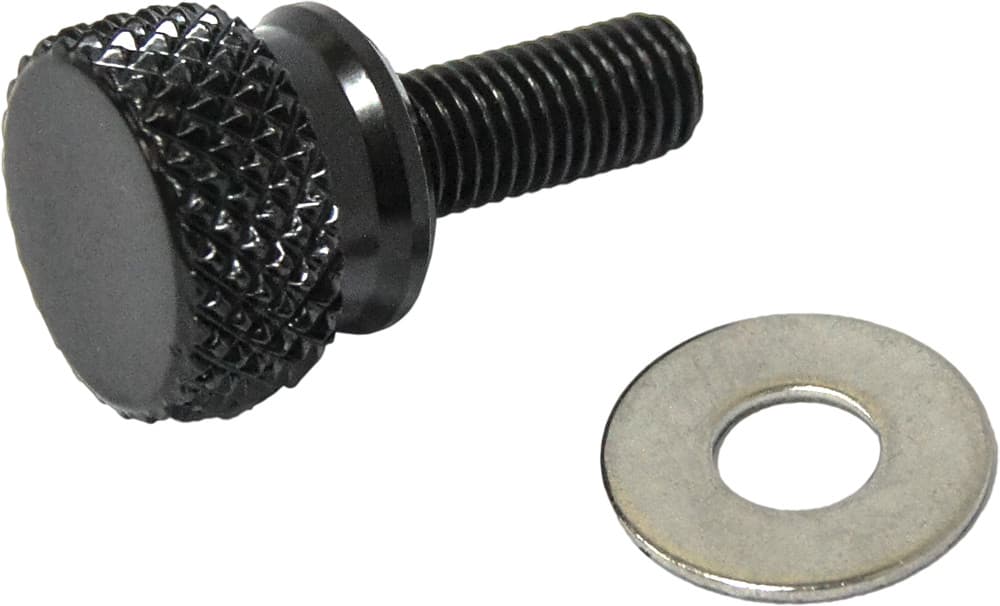 HardDrive Knurled Seat Knob 1/4-28 Stepped Black