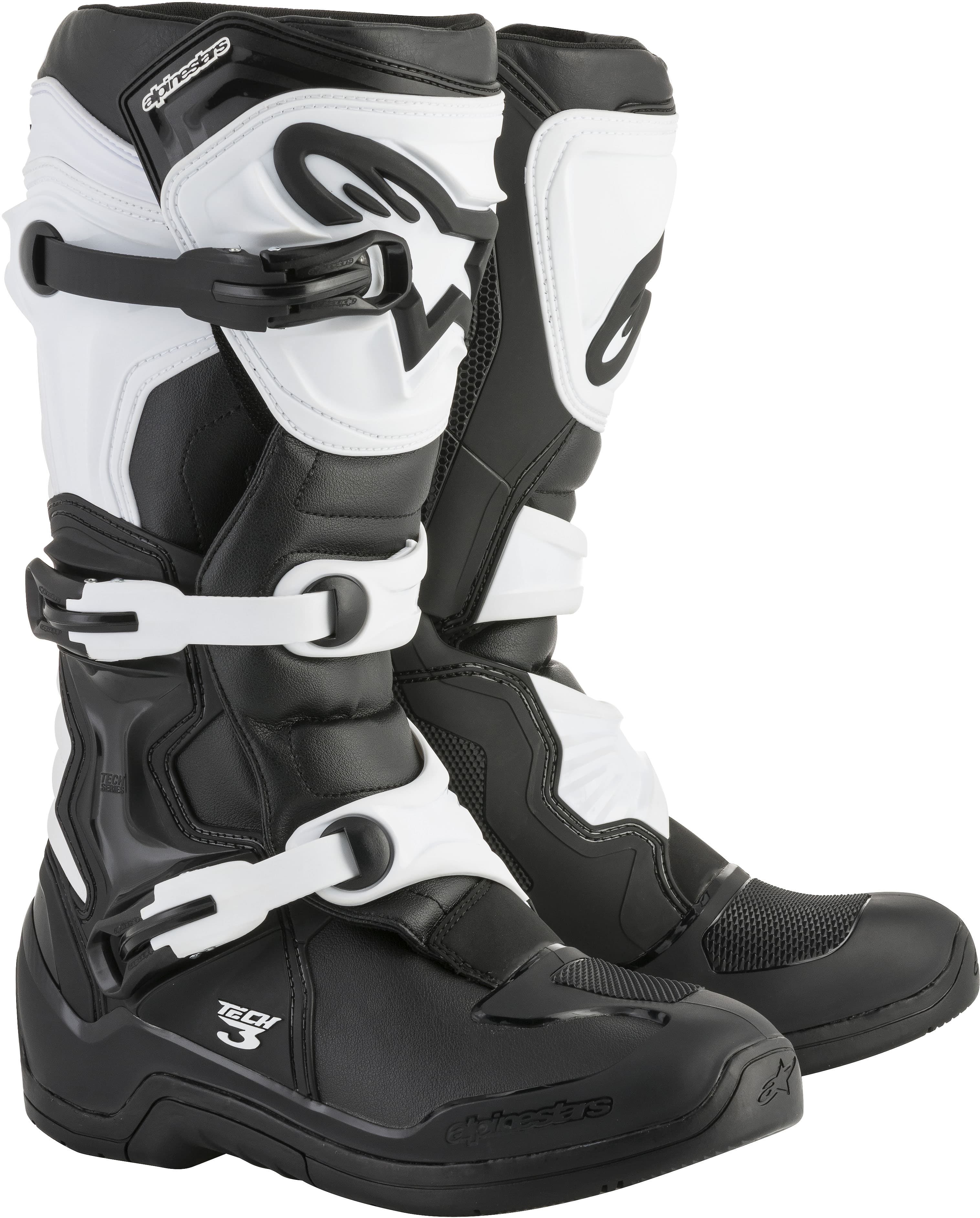 TECH 3 BOOTS BLACK/WHITE SZ 09