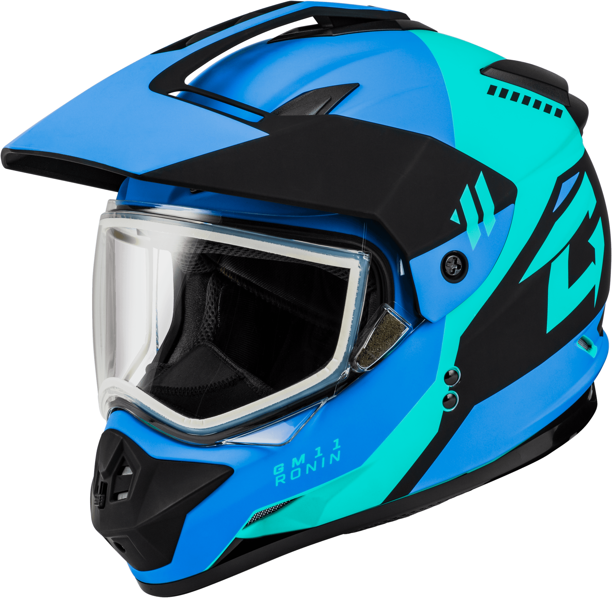 GM-11S RONIN SNOW HELMET MATTE BLACK/BLUE MD