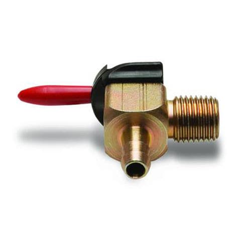 Motion Pro Fuel Valve 90 Degree 1/4" Npt X 1/4" Barb Vitton Seal