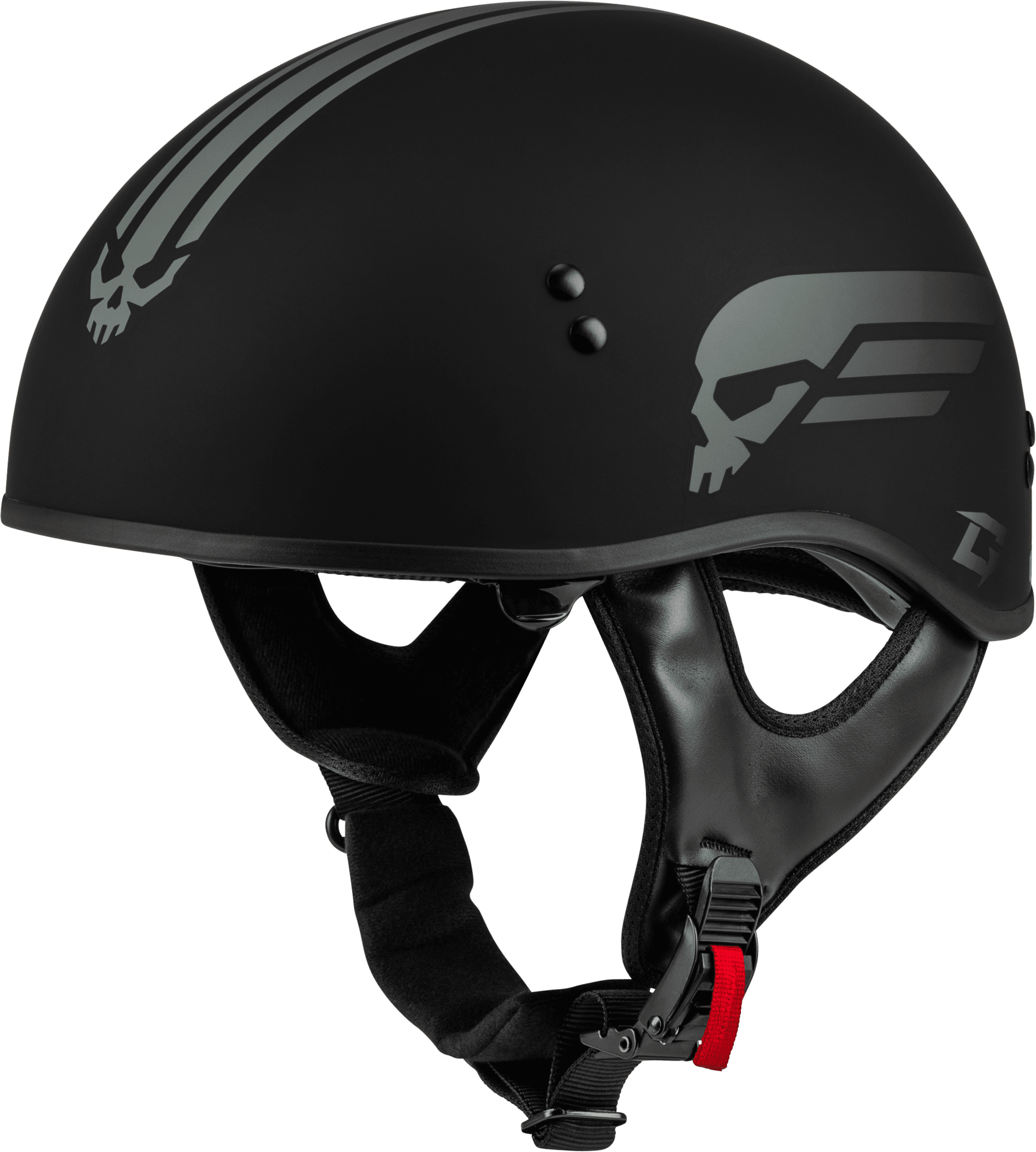 HH-65 RETRIBUTION HELMET MATTE BLACK/SILVER 2X