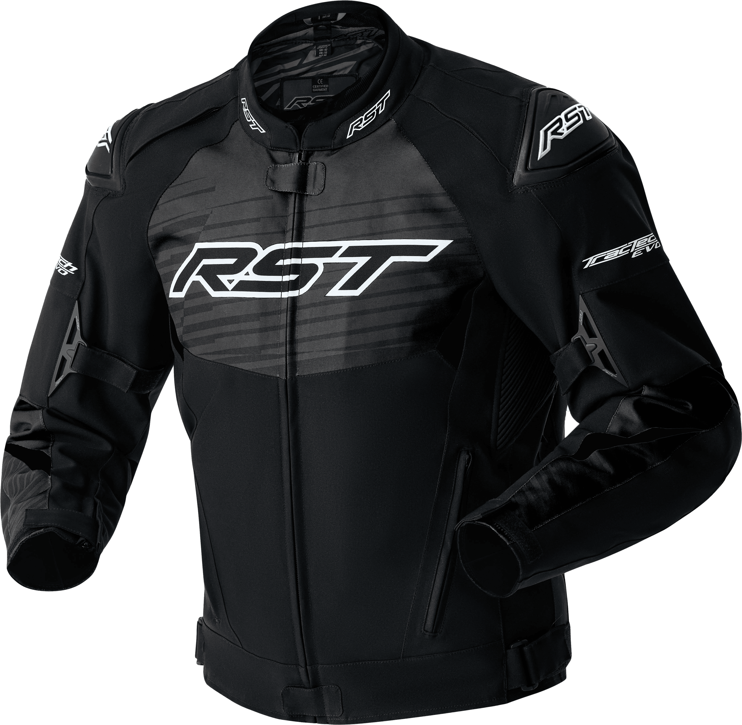 TRACTECH EVO D3O JACKET BLACK/WHITE TEXTILE XL