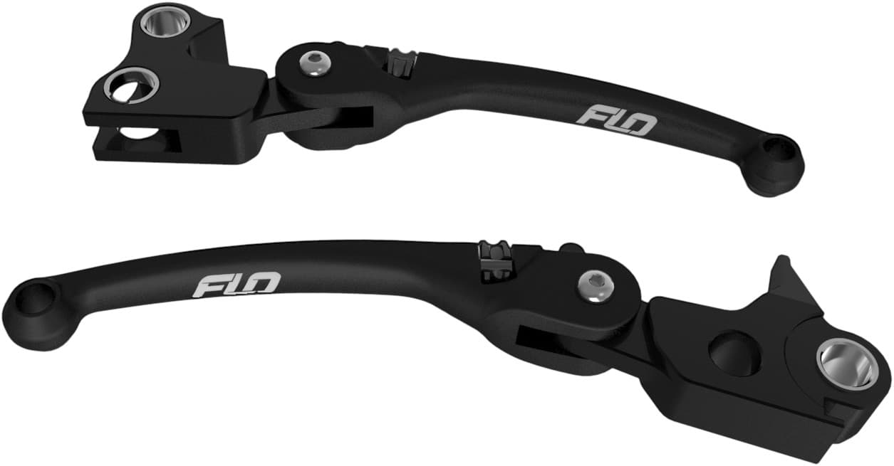 Flo Motorsports MX Style Lever Set Black `96-17 Fxd