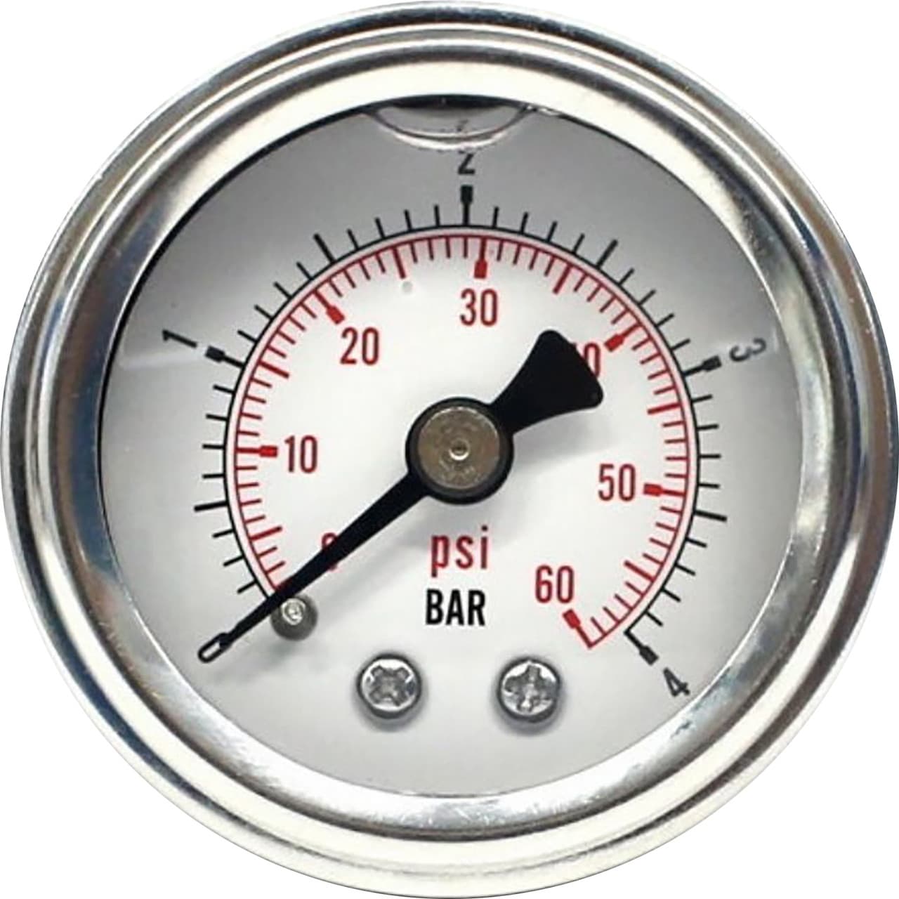 HardDrive Oil Pressure Gauge 60PSI White