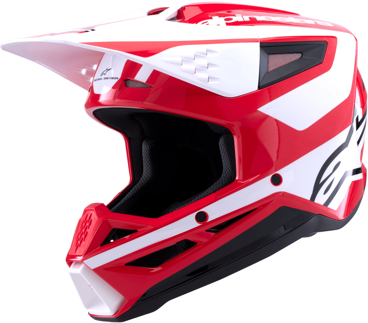 SM3 HEAT HELMET RED/WHITE/BLACK GLOSSY LG