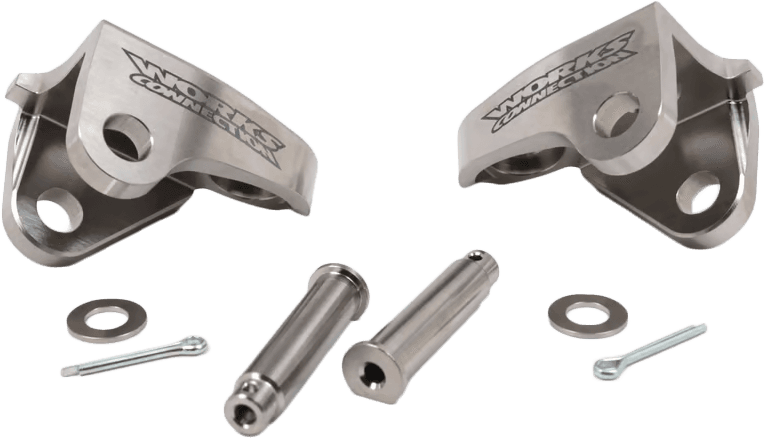 Works Foot Peg Mount Titanium CRF250/450