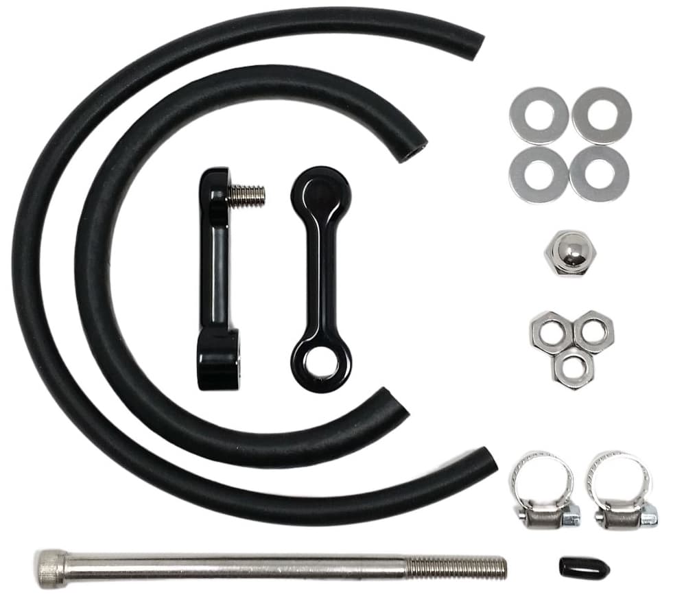 Dk Custom Products Billet Tank Lift Kit 2" `10-17 Dyna Powder Coat Black