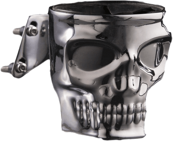 Kruzer Kaddy Skull Perch Mount Holder Chrome