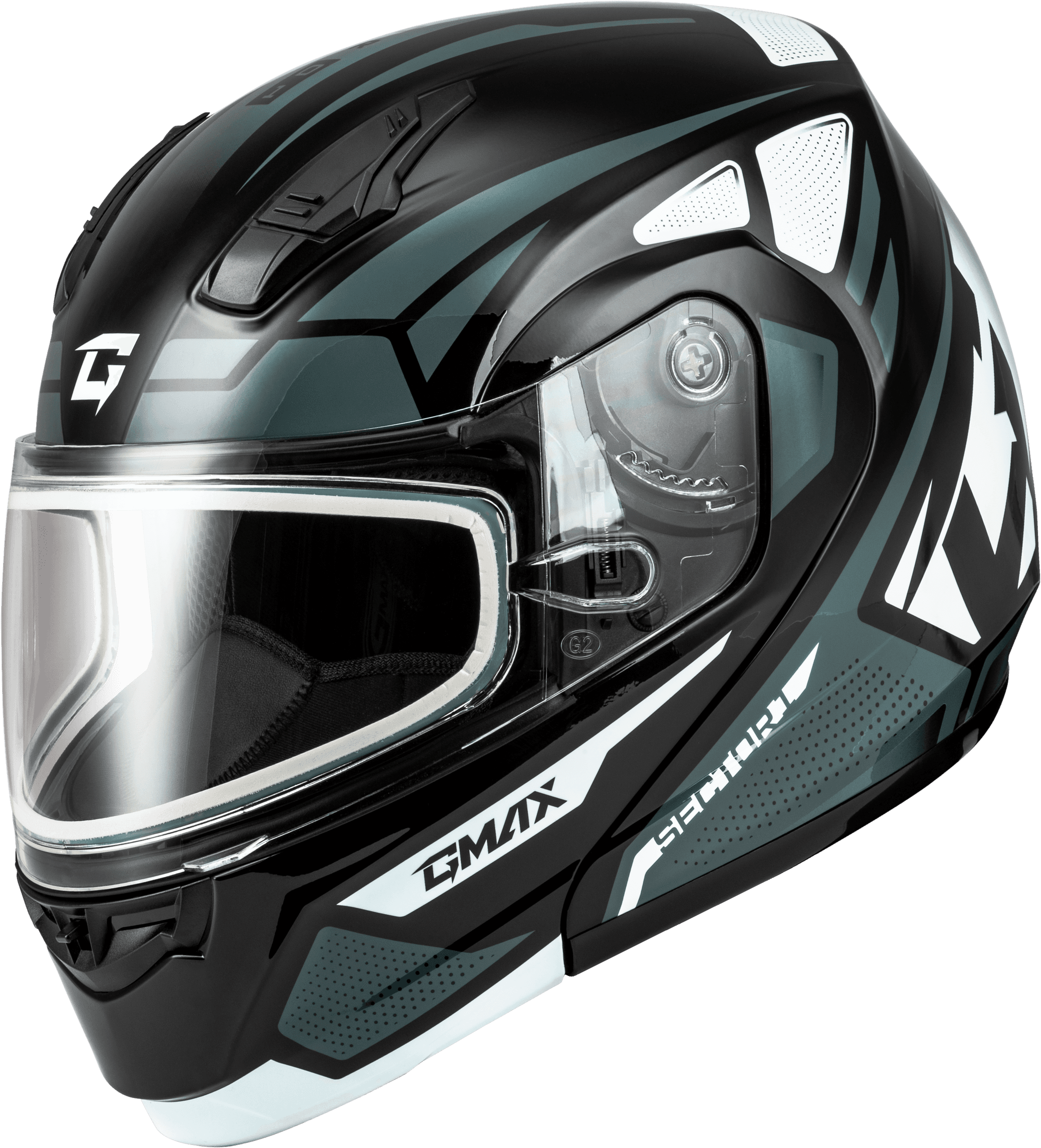 MD-04S SECTOR SNOW HELMET BLACK/SILVER XL