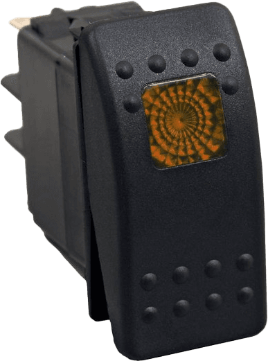 Open Trail Lighted Rocker Switch Amber