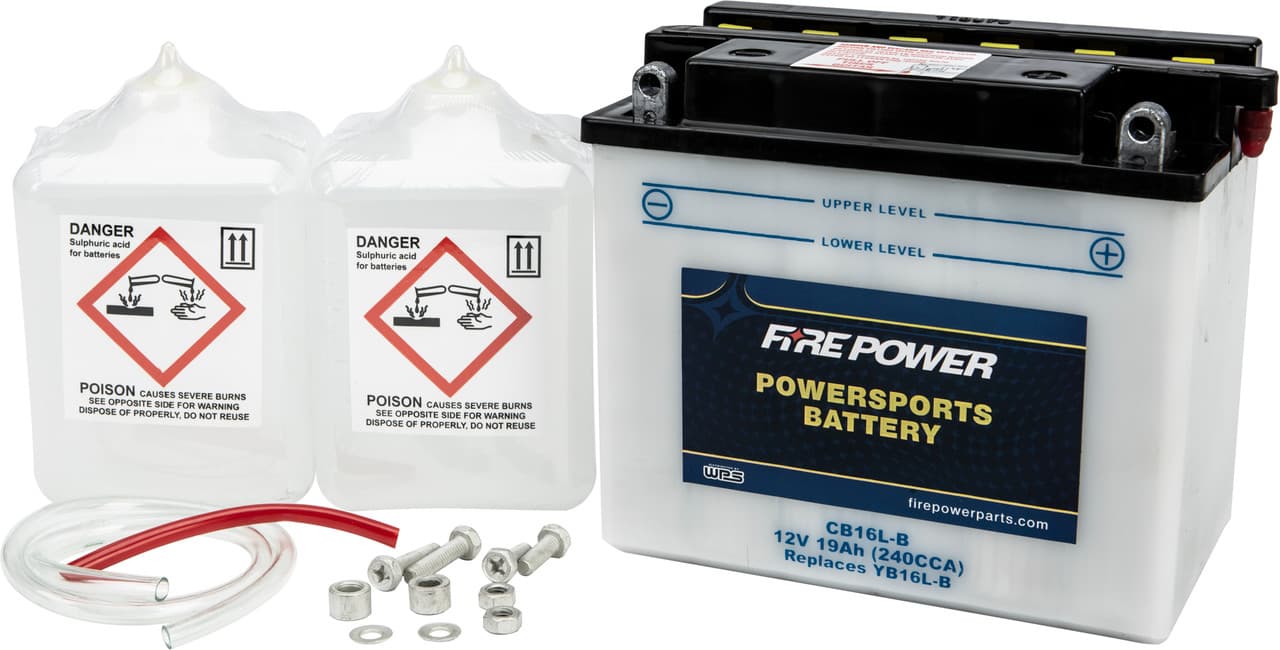 Fire Power Battery W/Acid CB16L-B 12V Heavy Duty