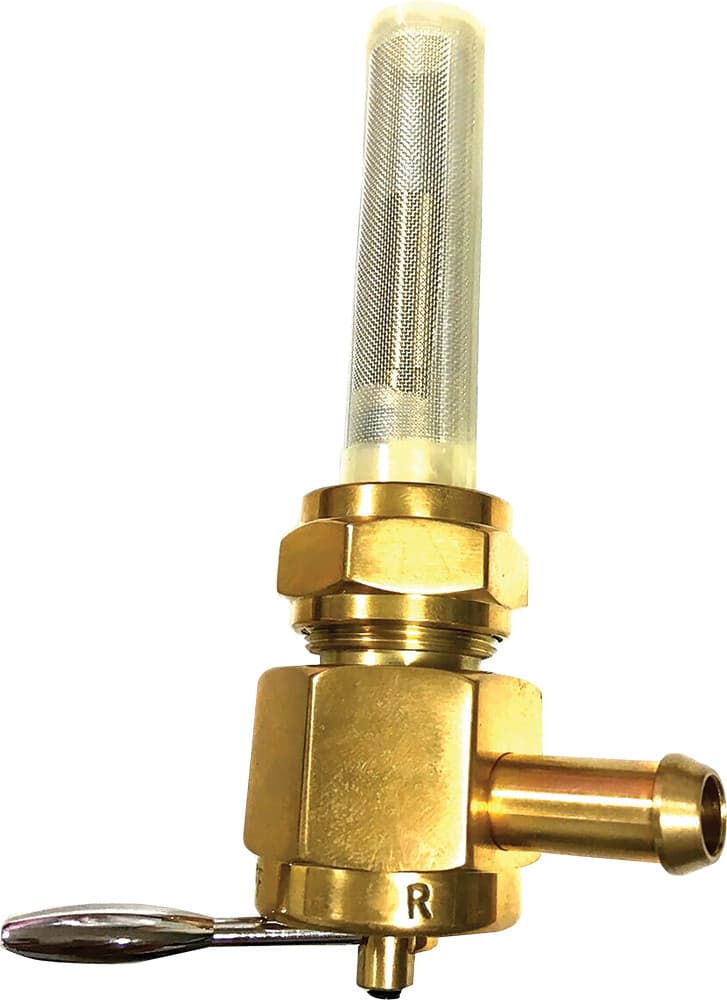 HardDrive Brass Petcock Round 22MM Left Side Position