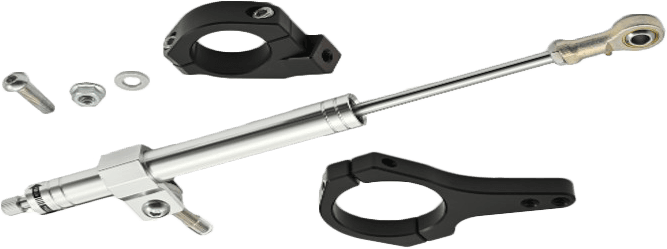 STEERING DAMPER KIT POLISHED 20-25 FXLRS