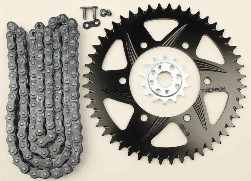 Vortex Sprocket/Chain Kit Stl/Alu 14/48T Black SX3 520-108L Black