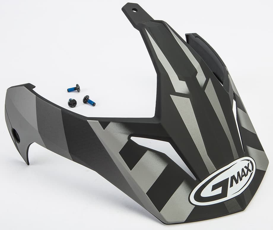 Gmax Visor W/Screws Trekka GM-11 Matte Black/Dark Silver