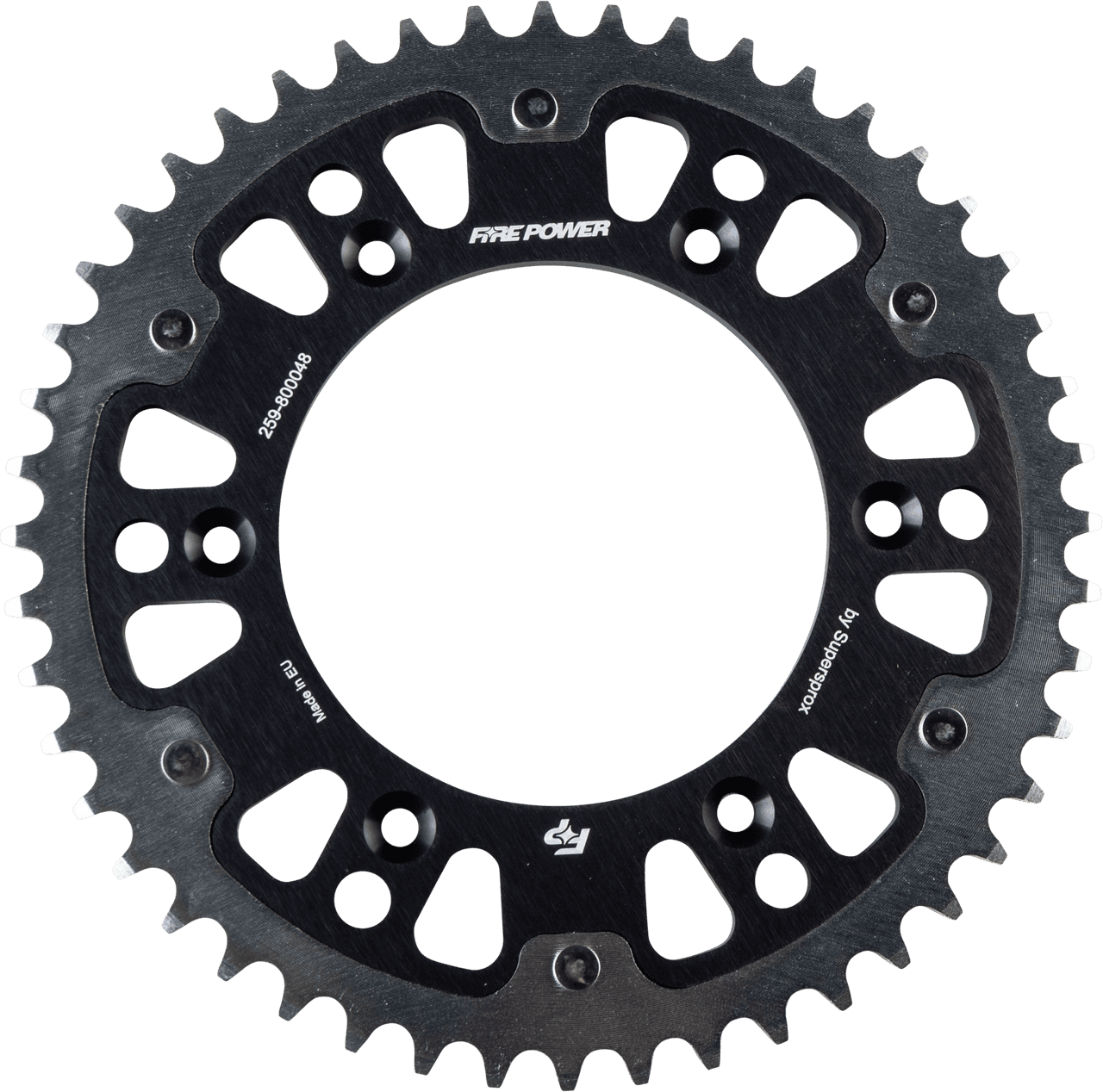 REAR SPROCKET HYBRID 48T BLK/SIL