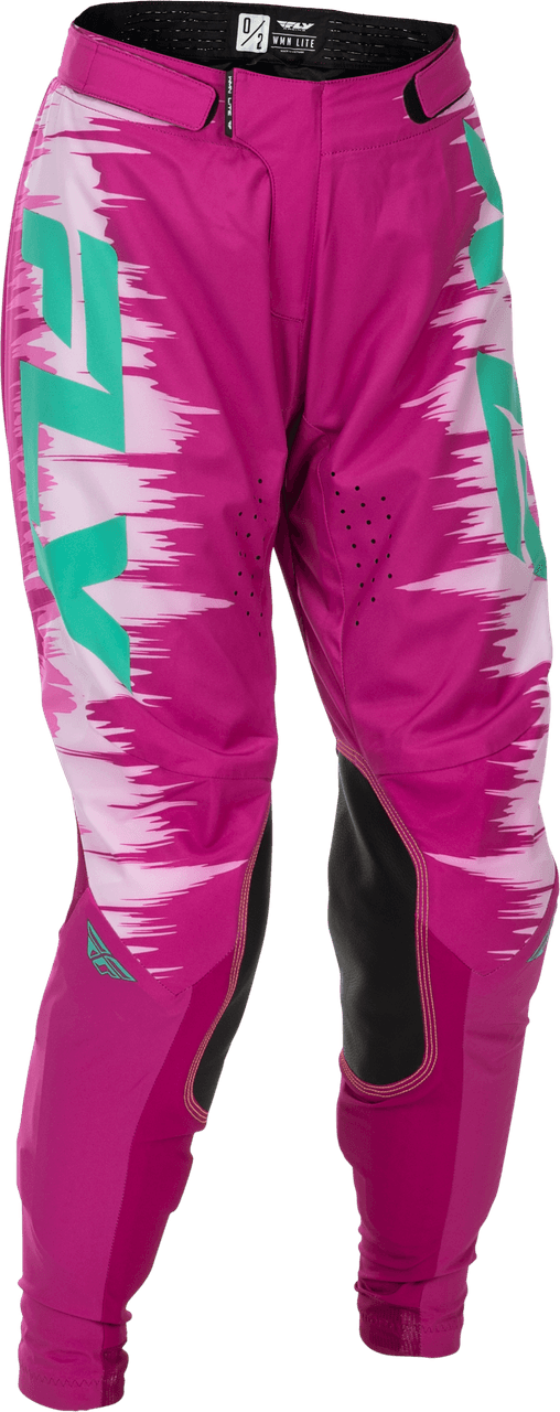 Fly Racing Women'S Lite Pants Pink/Turquoise Size 0/02